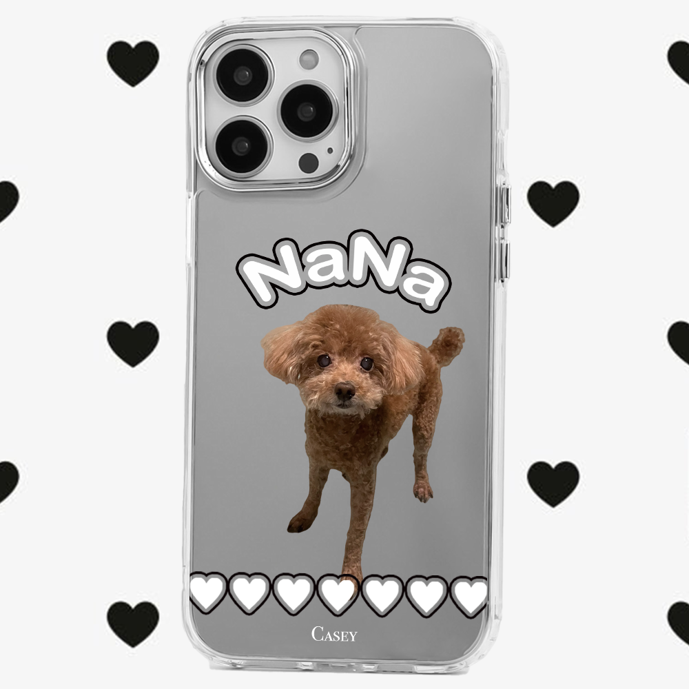 客製化｜客製愛寵相片名字鏡面手機殼